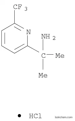 Molecular Structure of 1192356-27-6 (2-(6-(trifluoromethyl)pyridin-2-yl)propan-2-amine hydrochloride)